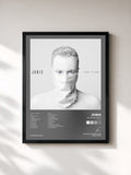 #noir Tableau de l'album Schrei es raus (Deluxe) de Joris, cadre noir, imprimé et encadré en France