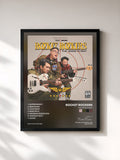 #noir Tableau de l'album The Good Flight de Rocket Rockers, cadre noir, imprimé et encadré en France