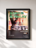 #noir Tableau de l'album Misfit de Darius & Finlay, cadre noir, imprimé et encadré en France