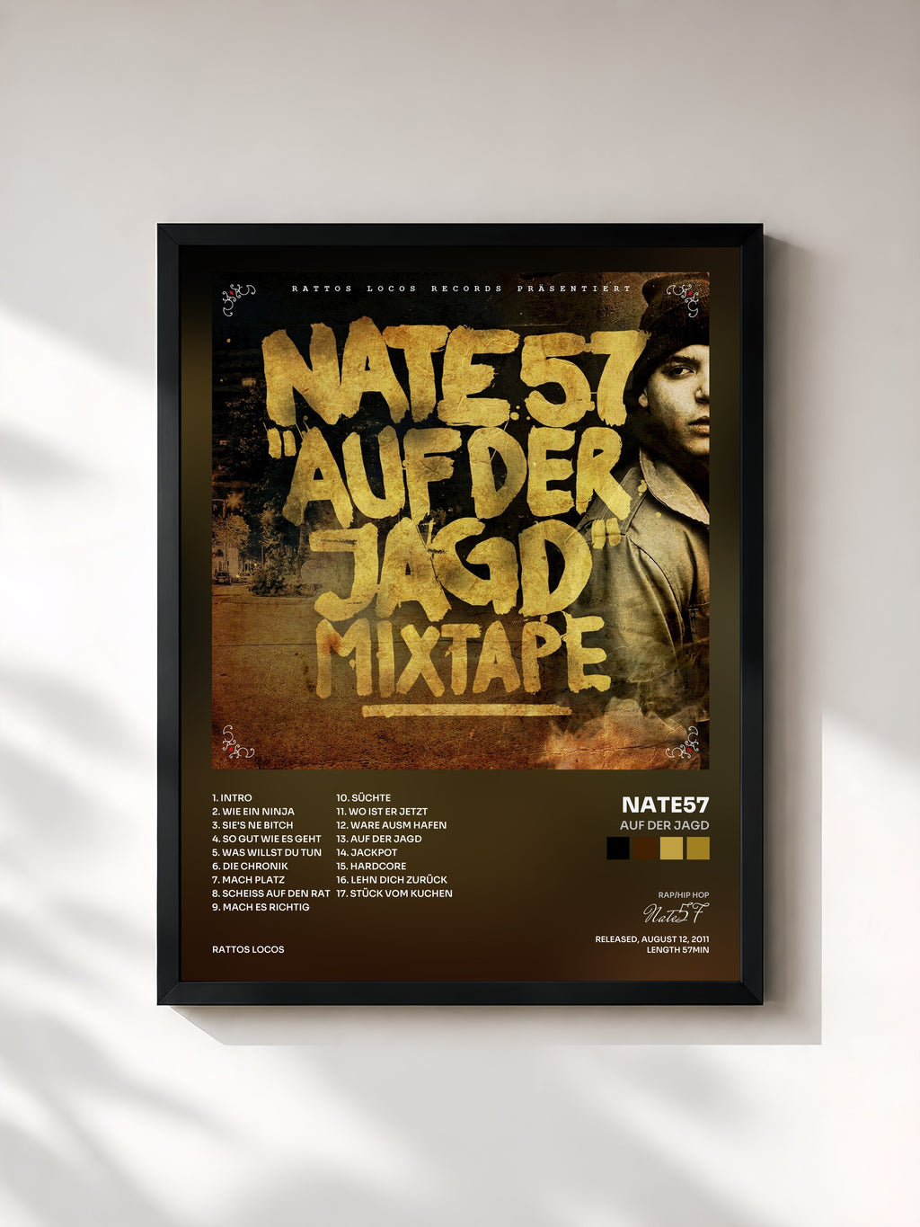 #noir Tableau de l'album Auf der Jagd de Nate57, cadre noir, imprimé et encadré en France