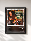 #noir Tableau de l'album Canciones Para Llevar de Coti, cadre noir, imprimé et encadré en France