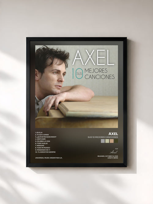 Axel · Sus 10 Mejores Canciones — Affiche encadrée