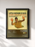 #noir Tableau de l'album Little Richard Is Back (And There's A Whole Lotta Shakin' Goin' On!) de Little Richard, cadre noir, imprimé et encadré en France