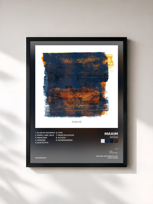 Maxim · Reprise — Affiche encadrée