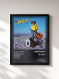 #noir Tableau de l'album Riddles In The Sand de Jimmy Buffett, cadre noir, imprimé et encadré en France