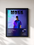 #noir Tableau de l'album Small Talk - EP de MNEK, cadre noir, imprimé et encadré en France
