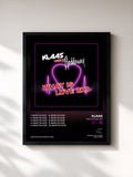 #noir Tableau de l'album What Is Love 2K9 de Klaas, cadre noir, imprimé et encadré en France