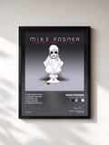 #noir Tableau de l'album Cooler Than Me EP de Mike Posner, cadre noir, imprimé et encadré en France