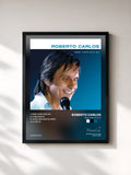 #noir Tableau de l'album Esse Cara Sou Eu de Roberto Carlos, cadre noir, imprimé et encadré en France