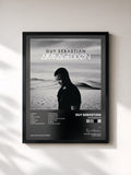 #noir Tableau de l'album Armageddon de Guy Sebastian, cadre noir, imprimé et encadré en France