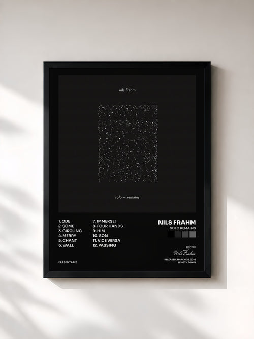 Nils Frahm · Solo Remains — Affiche encadrée