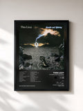 #noir Tableau de l'album Thunder And Lightning (Deluxe Edition) de Thin Lizzy, cadre noir, imprimé et encadré en France