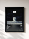 #noir Tableau de l'album Apollo 13 de Russ, cadre noir, imprimé et encadré en France