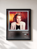 #noir Tableau de l'album Stepping Out (Remastered) de Diana Krall, cadre noir, imprimé et encadré en France