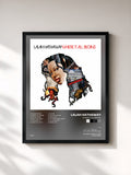 #noir Tableau de l'album Where It All Begins de Lalah Hathaway, cadre noir, imprimé et encadré en France