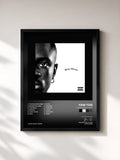 #noir Tableau de l'album Young & Matured de Yaw Tog, cadre noir, imprimé et encadré en France