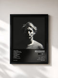 #noir Tableau de l'album I Forget Where We Were de Ben Howard, cadre noir, imprimé et encadré en France