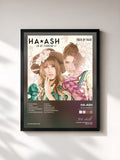 #noir Tableau de l'album 30 de Febrero (Track by Track Comentary) de HA-ASH, cadre noir, imprimé et encadré en France