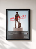 #noir Tableau de l'album Goddess In The Doorway de Mick Jagger, cadre noir, imprimé et encadré en France