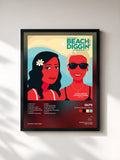 #noir Tableau de l'album Beach Diggin', Vol. 5 de Guts, cadre noir, imprimé et encadré en France