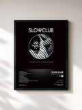 #noir Tableau de l'album Complete Surrender de Slow Club, cadre noir, imprimé et encadré en France