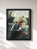 #noir Tableau de l'album As Time Goes By de Carpenters, cadre noir, imprimé et encadré en France