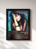 #noir Tableau de l'album Autobiography de Ashlee Simpson, cadre noir, imprimé et encadré en France