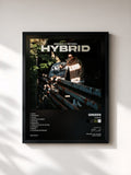 #noir Tableau de l'album Hybrid de GReeeN, cadre noir, imprimé et encadré en France