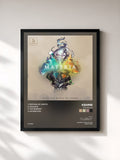 #noir Tableau de l'album Materia EP de KSHMR, cadre noir, imprimé et encadré en France