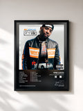 #noir Tableau de l'album 650Luc: Gangsta Grillz de YFN Lucci, cadre noir, imprimé et encadré en France