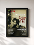 #noir Tableau de l'album Trouble Sleeping de Corinne Bailey Rae, cadre noir, imprimé et encadré en France