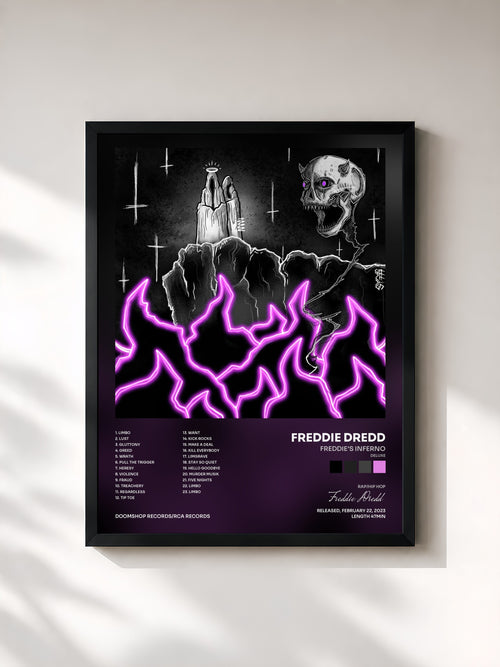 Freddie Dredd · Freddie's Inferno (Deluxe) — Affiche encadrée