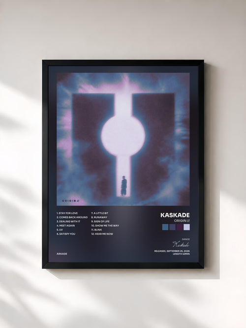 Kaskade · ORIGIN // — Affiche encadrée