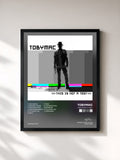 #noir Tableau de l'album This Is Not A Test de tobyMac, cadre noir, imprimé et encadré en France
