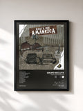 #noir Tableau de l'album Hasta Que Amanezca de Grupo Recluta, cadre noir, imprimé et encadré en France