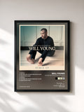 #noir Tableau de l'album Crying on the Bathroom Floor (Remix EP) de Will Young, cadre noir, imprimé et encadré en France