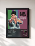 #noir Tableau de l'album El Bebé... Salsero Original de Jerry Rivera, cadre noir, imprimé et encadré en France