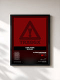 #noir Tableau de l'album SIDE2SIDE REMIXES de Flosstradamus, cadre noir, imprimé et encadré en France