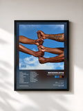 #noir Tableau de l'album De Ene Hand Wast De Ander de Broederliefde, cadre noir, imprimé et encadré en France
