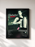 #noir Tableau de l'album Herzwerk de Andreas Gabalier, cadre noir, imprimé et encadré en France