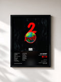 #noir Tableau de l'album Wereld Van Sosa 2 de Lil Saint, cadre noir, imprimé et encadré en France