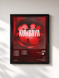 #noir Tableau de l'album KUMBAYA: REFRESHED de Zerb, cadre noir, imprimé et encadré en France