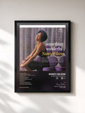 #noir Tableau de l'album Something Wonderful de Nancy Wilson, cadre noir, imprimé et encadré en France