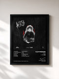 #noir Tableau de l'album YTSQS de FloyyMenor, cadre noir, imprimé et encadré en France