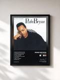 #noir Tableau de l'album Quiet Storm de Peabo Bryson, cadre noir, imprimé et encadré en France