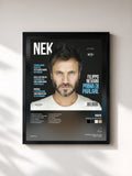 #noir Tableau de l'album Prima di parlare de Nek, cadre noir, imprimé et encadré en France