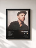 #noir Tableau de l'album Catch & Release de Matt Simons, cadre noir, imprimé et encadré en France