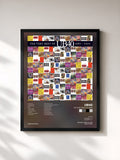 #noir Tableau de l'album The Very Best Of UB40 de UB40, cadre noir, imprimé et encadré en France