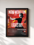 #noir Tableau de l'album Lights Out (Deluxe Edition) de Ingrid Michaelson, cadre noir, imprimé et encadré en France