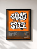 #noir Tableau de l'album SAMO SIĘ NIE ZROBI de Samo, cadre noir, imprimé et encadré en France